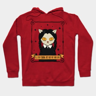 Creepy Cat Inspired by Wednesday Hoodie